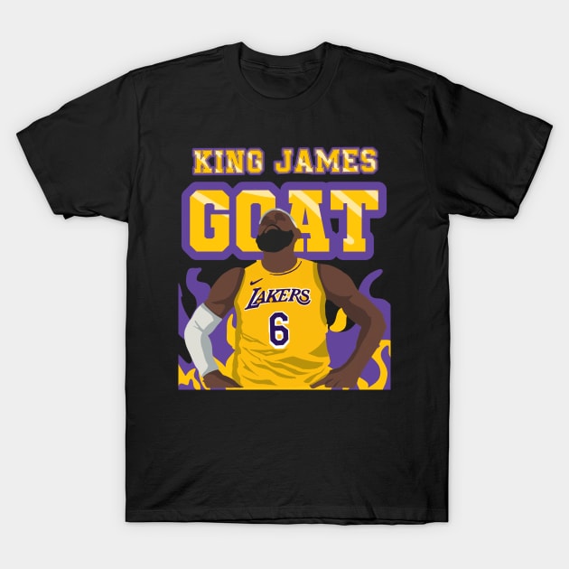 LeBron James T-Shirt by BINSU